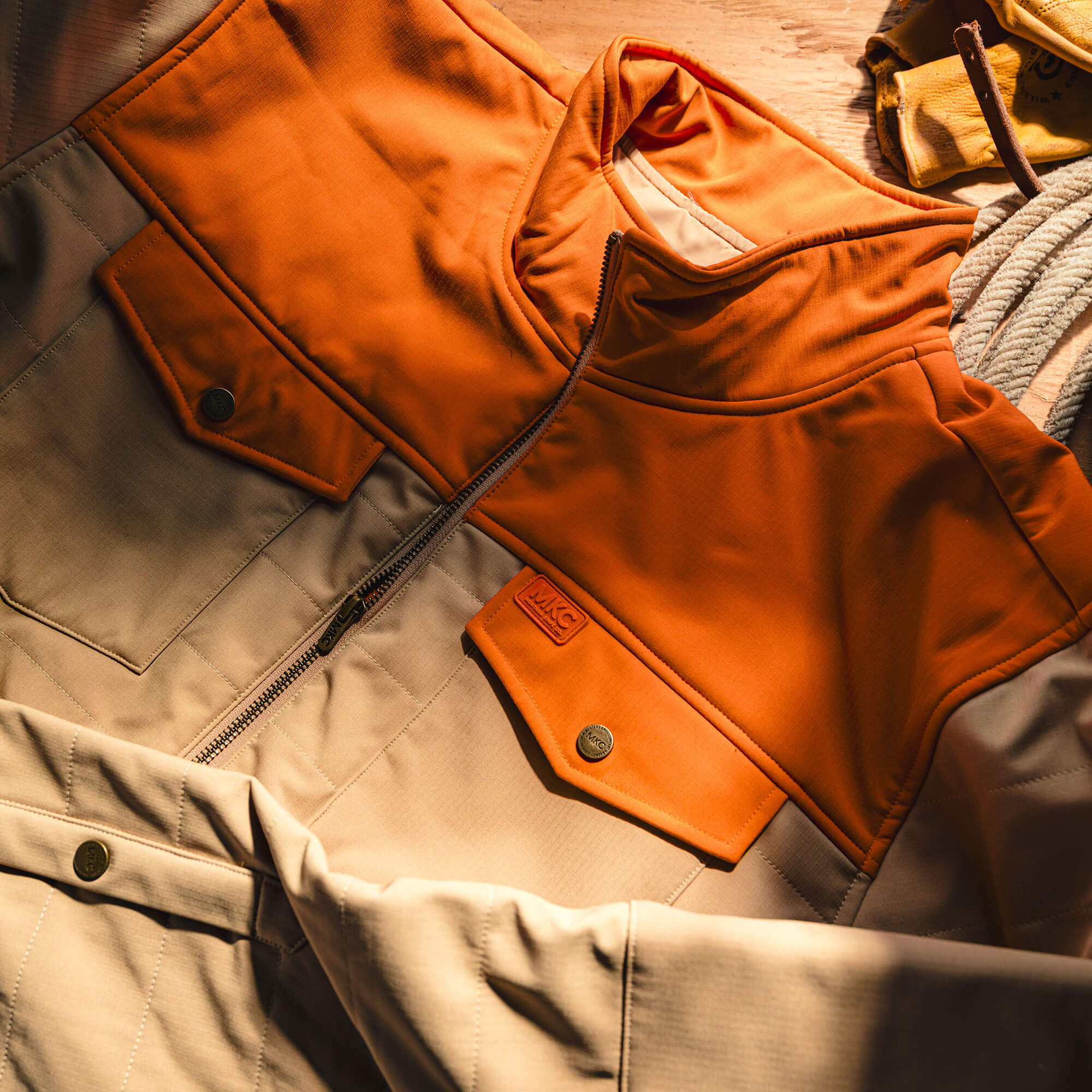 AUGUSTA JACKET - TAN/ORANGE - Image 20