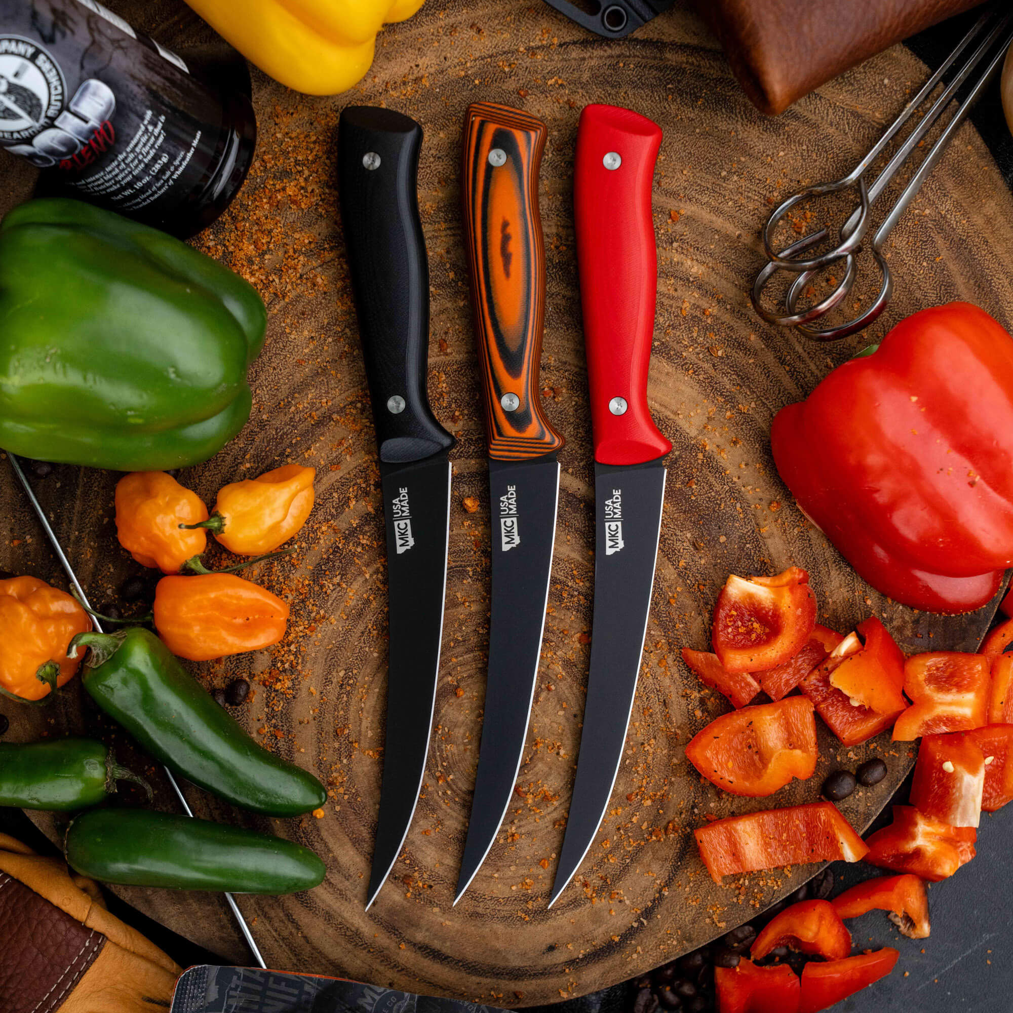 BONING BUTCHER KNIFE - PVD - ORANGE/BLACK - Image 9