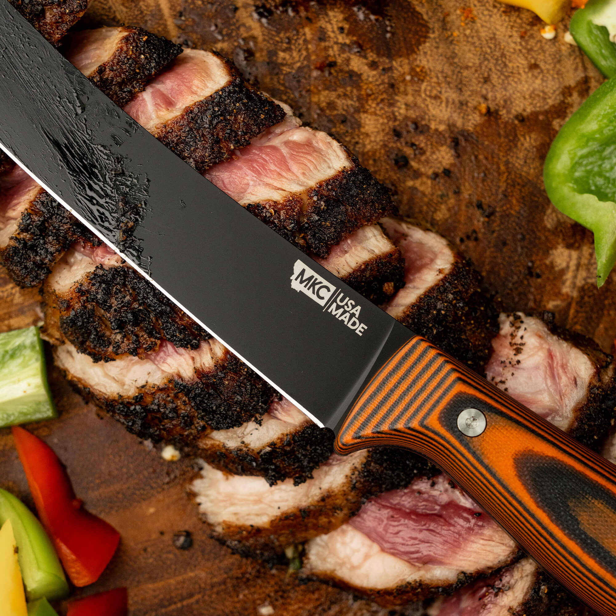 BREAKING BUTCHER KNIFE - PVD - ORANGE/BLACK - Image 10