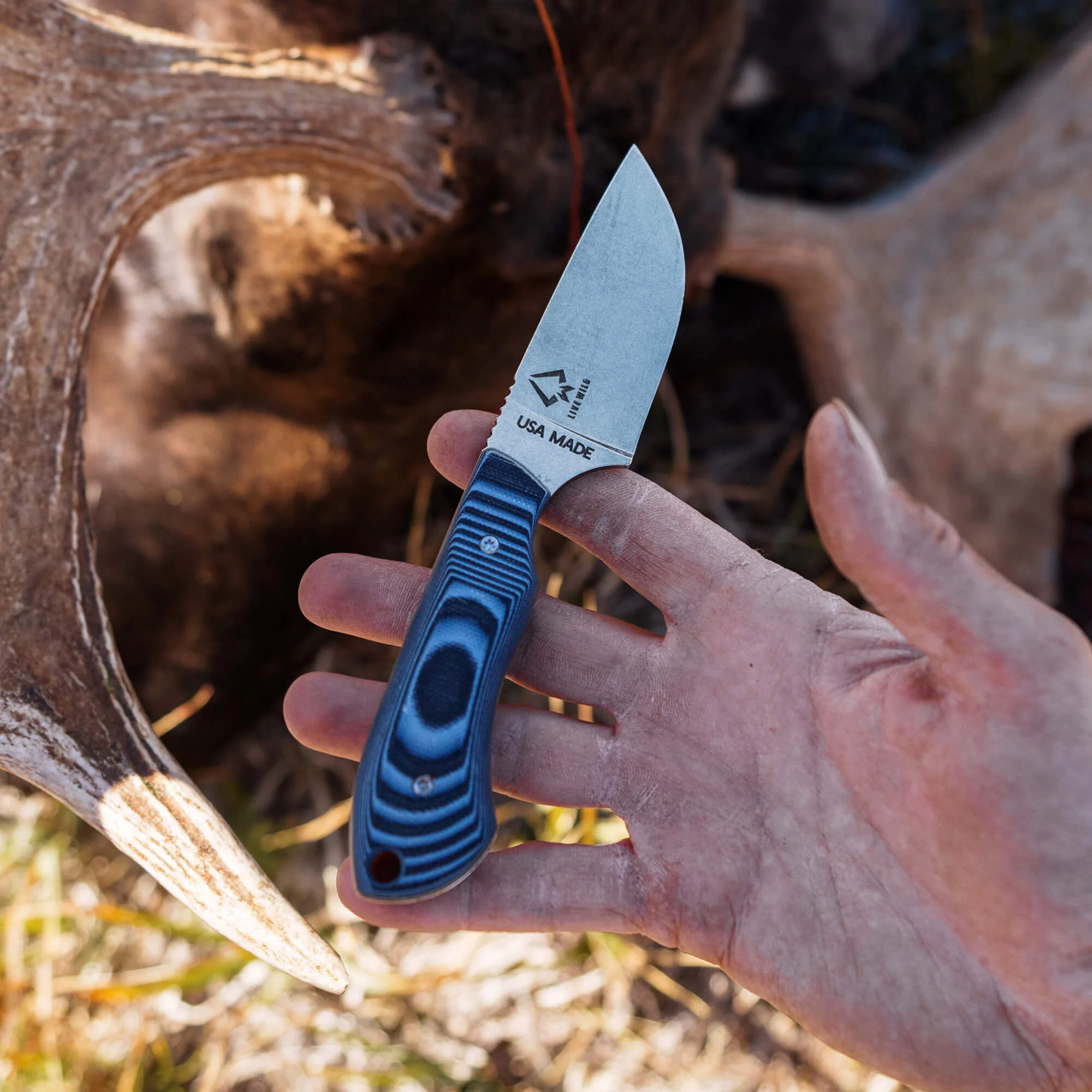 MKC ELK KNIFE - LIVE WILD EDITION - GREY & BLACK - Image 10