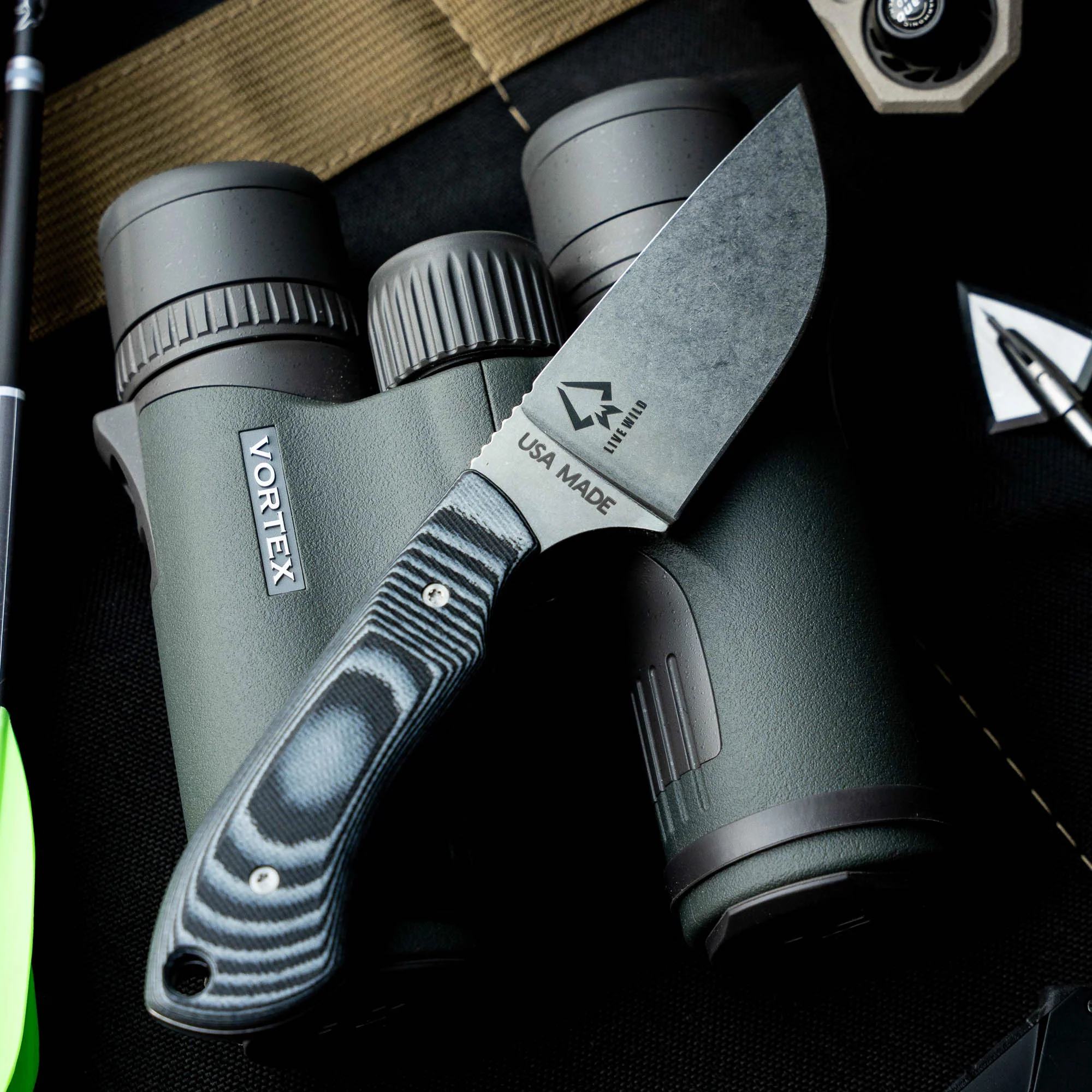 MKC ELK KNIFE - LIVE WILD EDITION - GREY & BLACK - Image 12