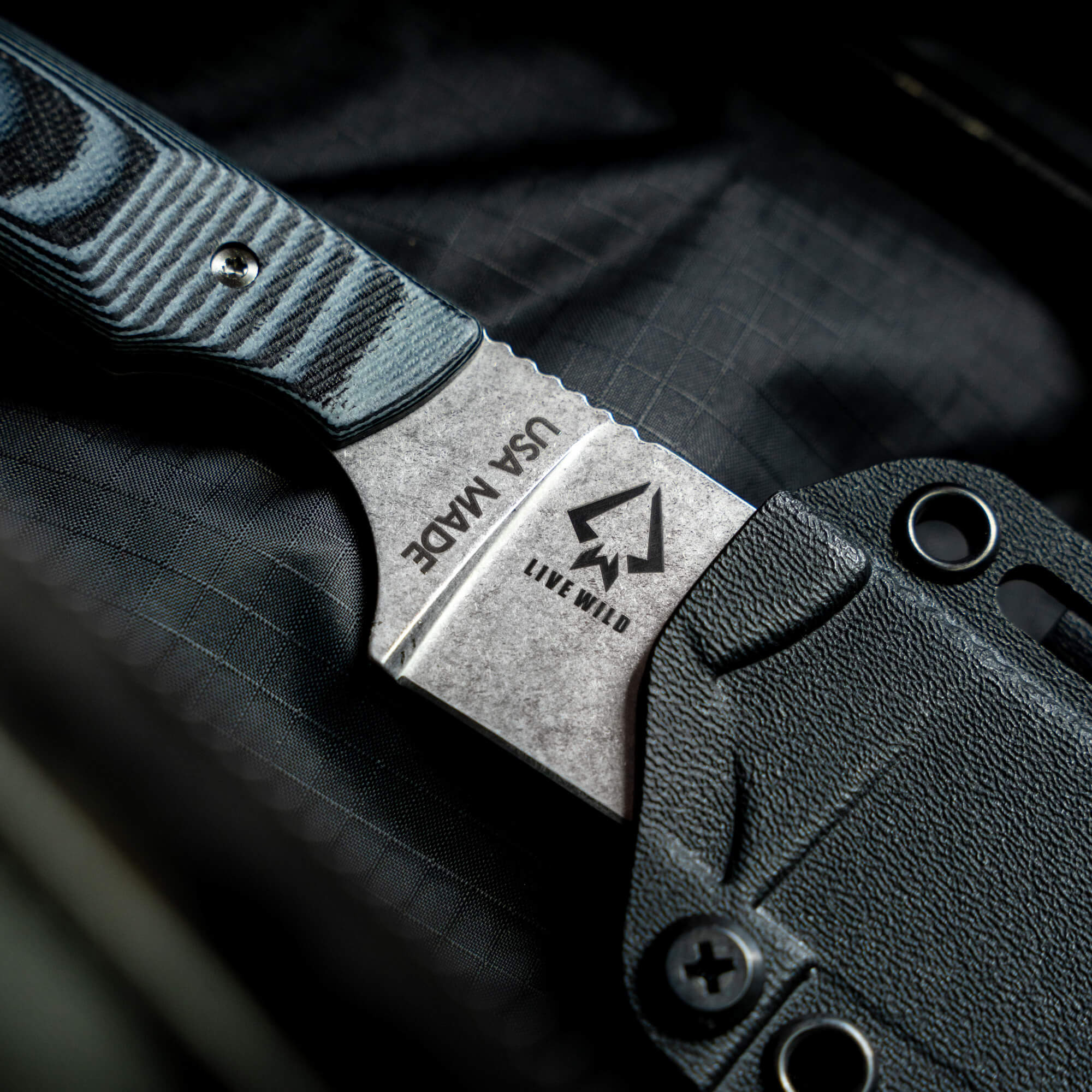 MKC ELK KNIFE - LIVE WILD EDITION - GREY & BLACK - Image 15