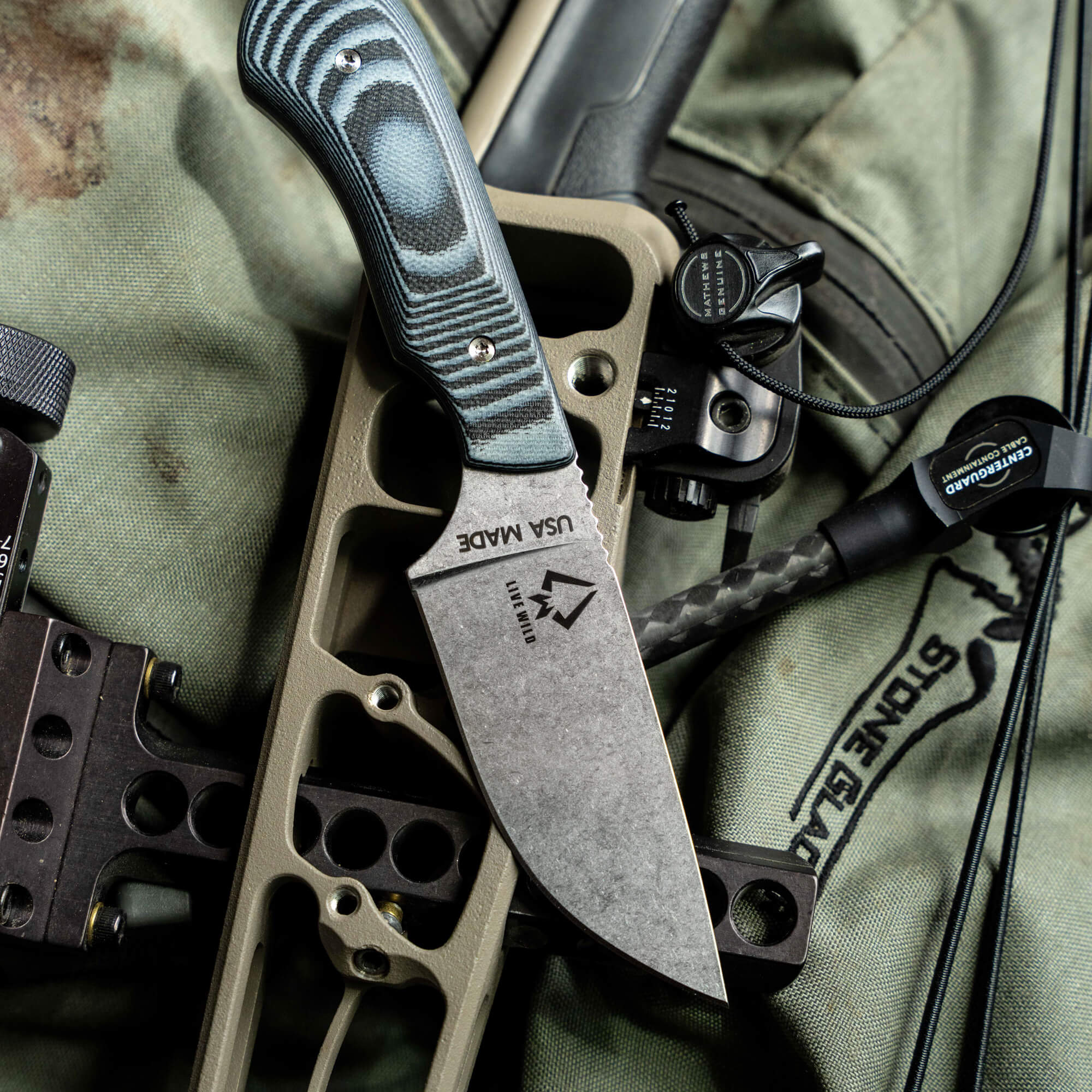 MKC ELK KNIFE - LIVE WILD EDITION - GREY & BLACK - Image 29