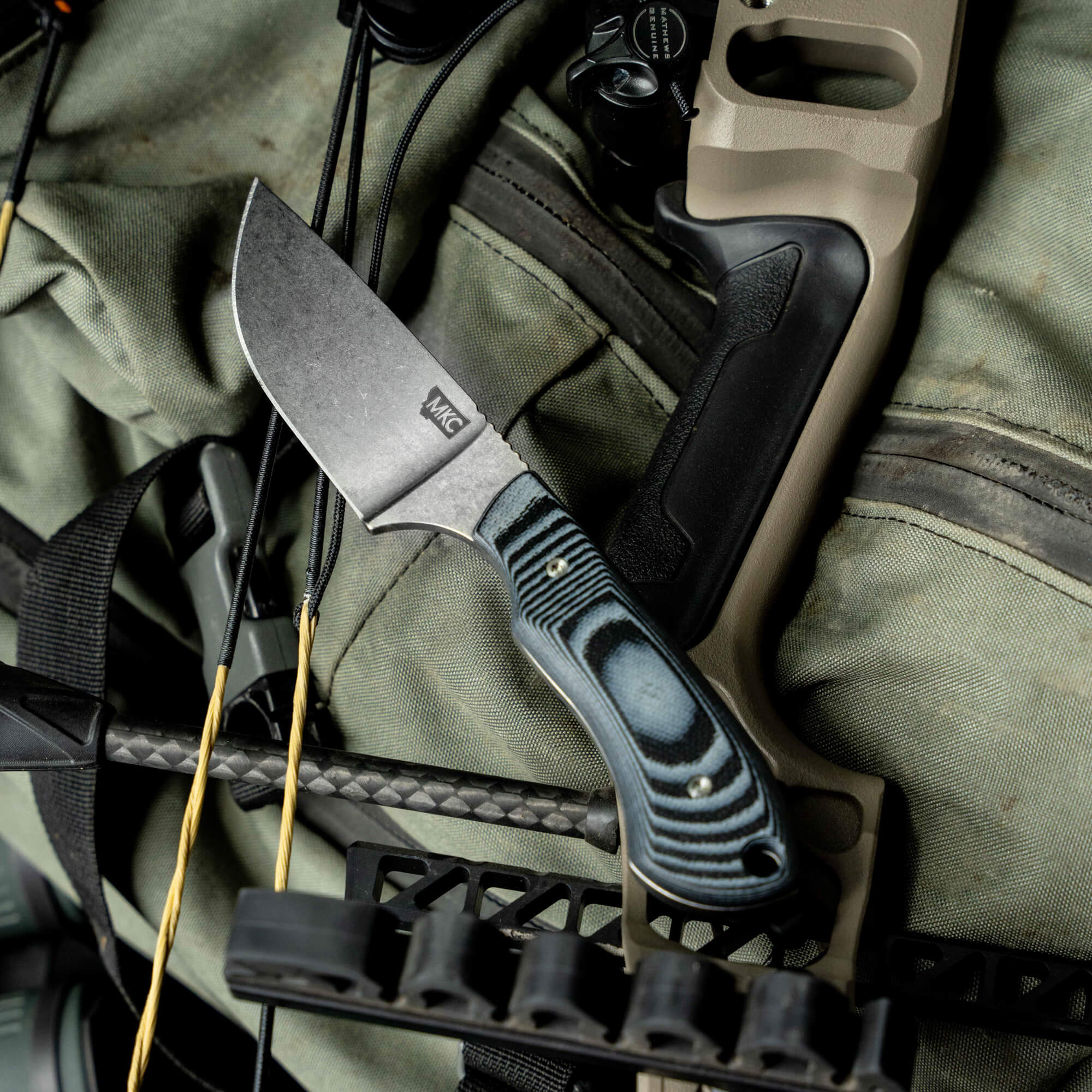 MKC ELK KNIFE - LIVE WILD EDITION - GREY & BLACK - Image 30