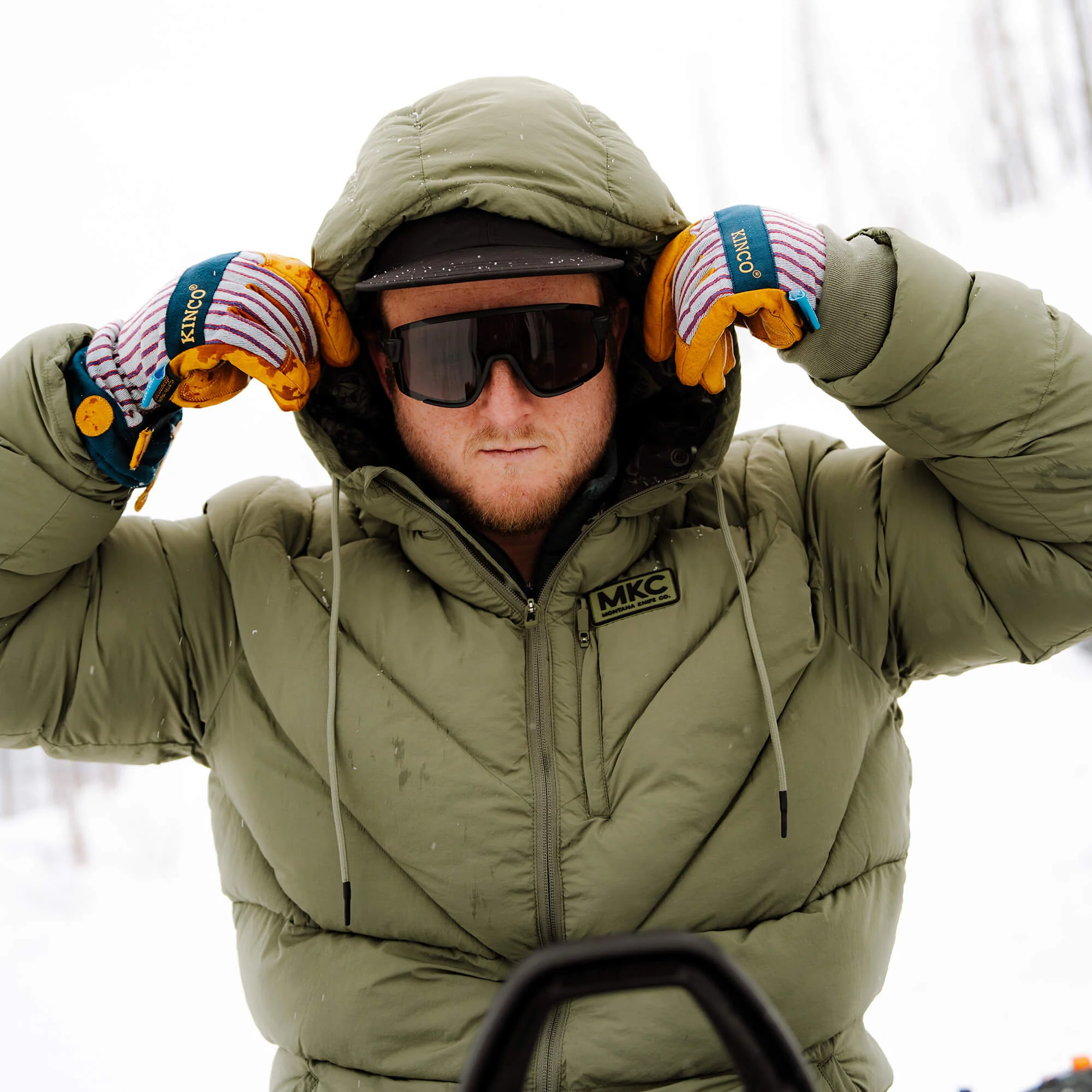 GRINNELL PUFFY ZIP JACKET - OLIVE - Image 16