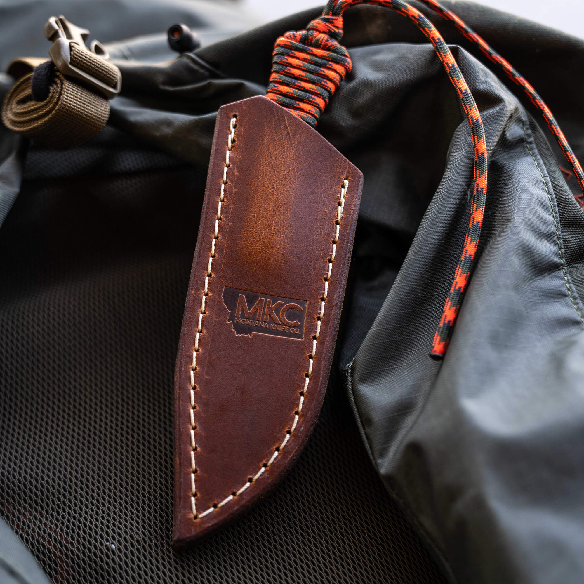 MINI STONED GOAT LEATHER SHEATH - CONCEALED POCKET CARRY - Image 3