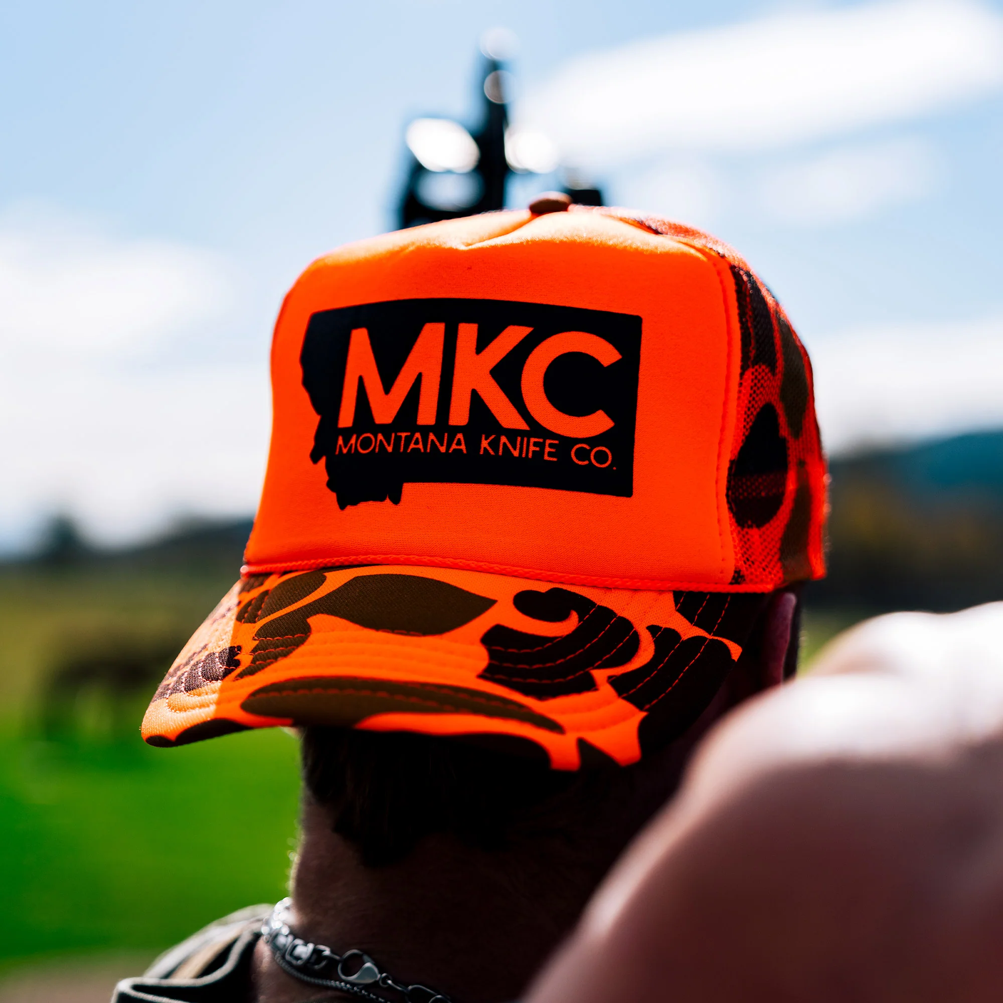 MKC BIG STATE LOGO - ORANGE FOAM HUNTER HAT - Image 8