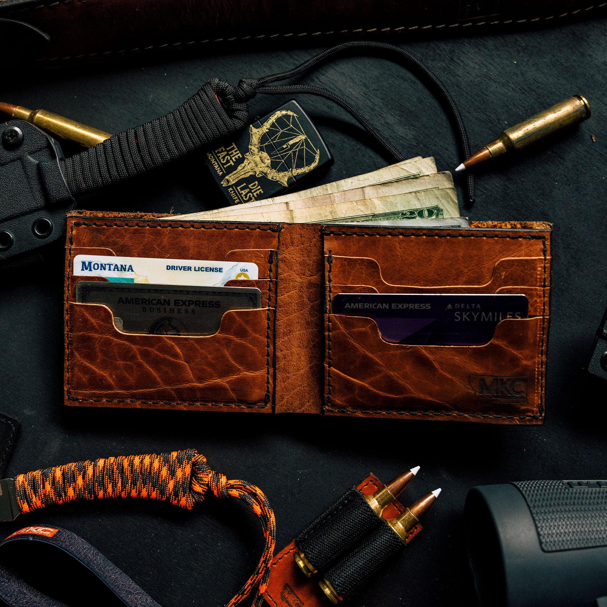 MKC BISON SKULL - LEATHER WALLET - Image 11