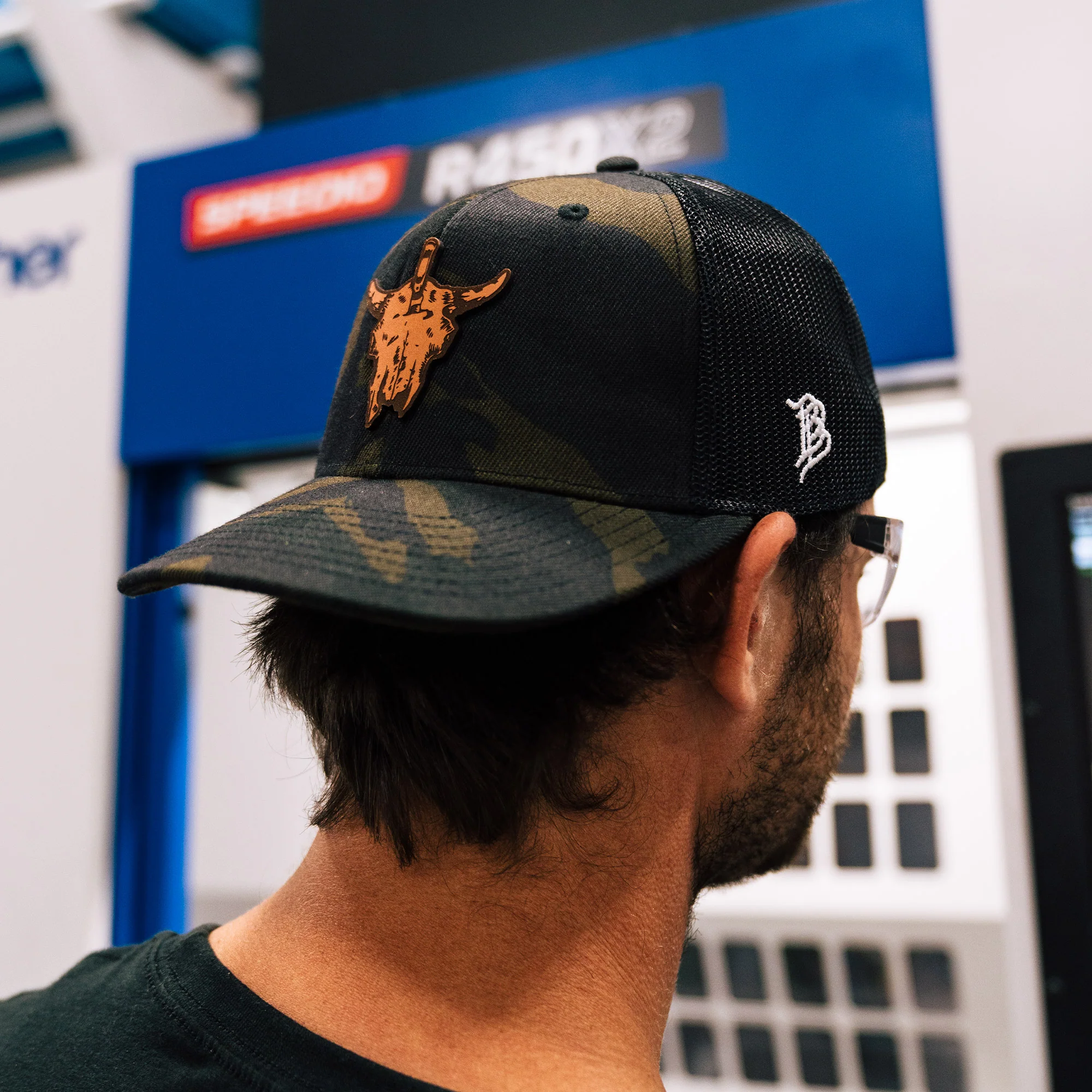 MKC BISON SKULL PATCH - CAMO TRUCKER SNAPBACK - Image 4