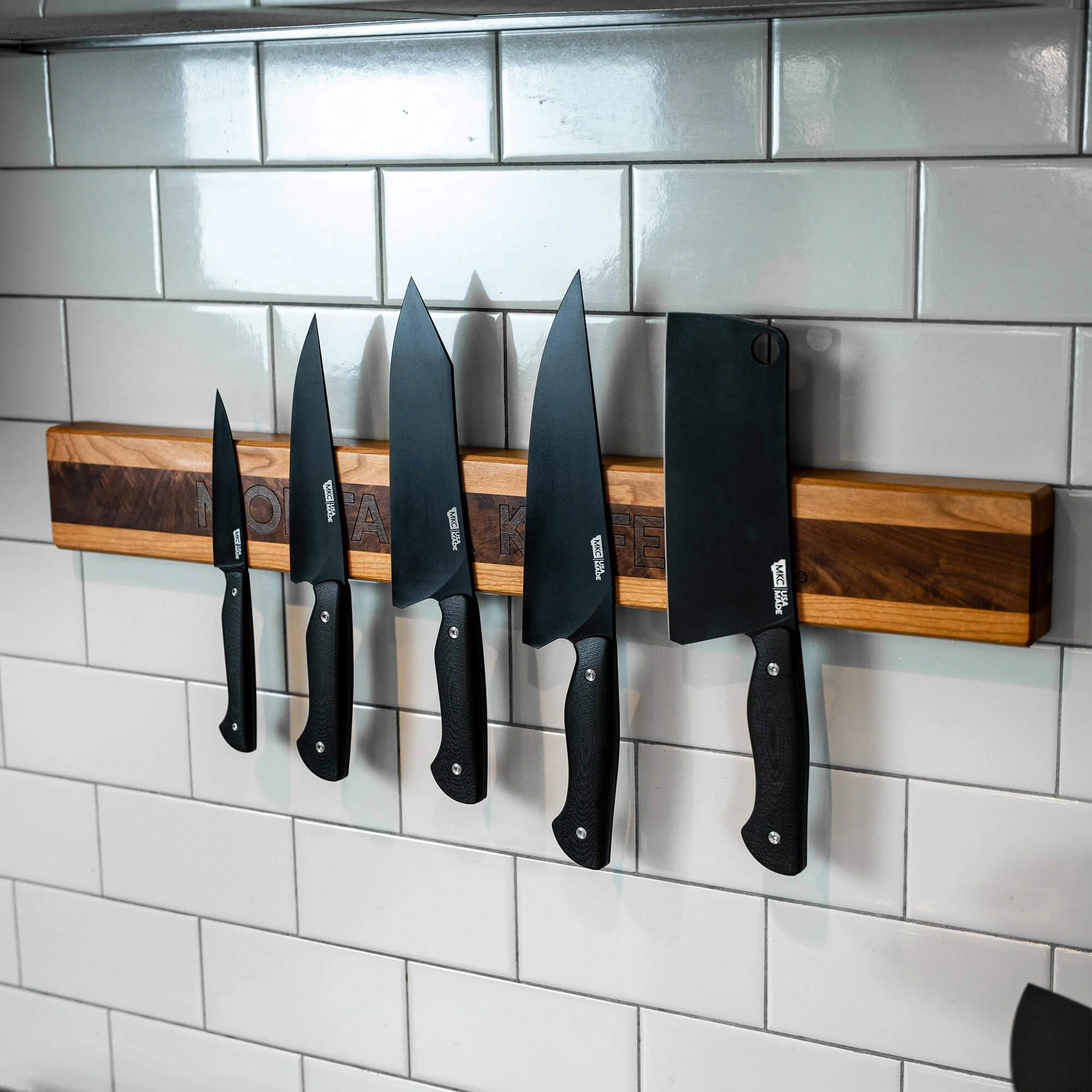 MKC CULINARY LARGE KNIFE HANG - DARK WOOD FINISH - Image 9