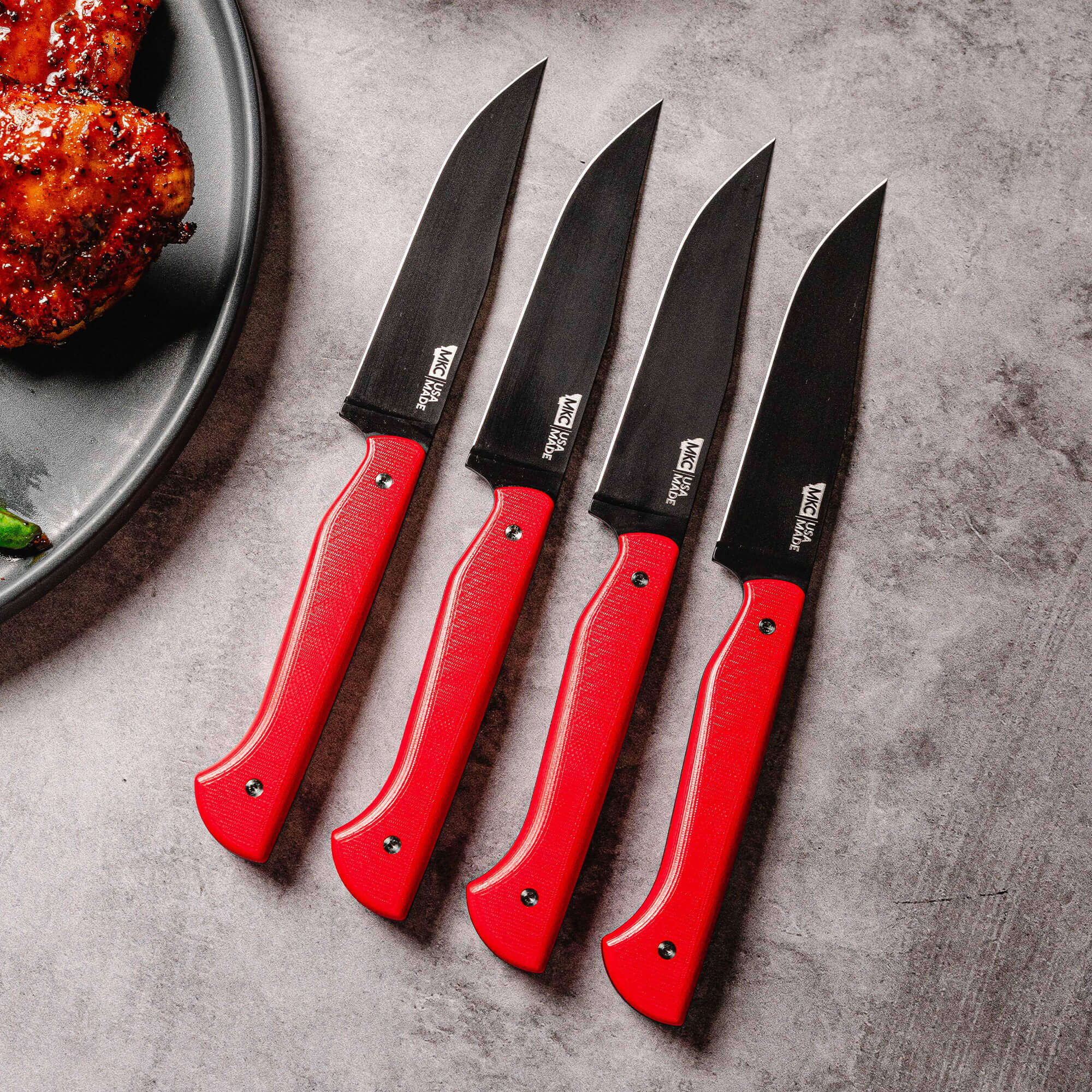 MKC STEAK KNIVES (SET OF 4) - PVD - RED - Image 2