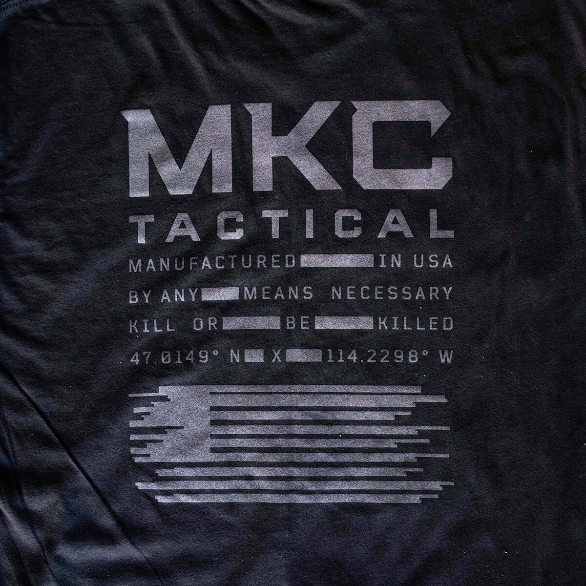 MKC TACTICAL STACKED TEE - BLACK - Image 5