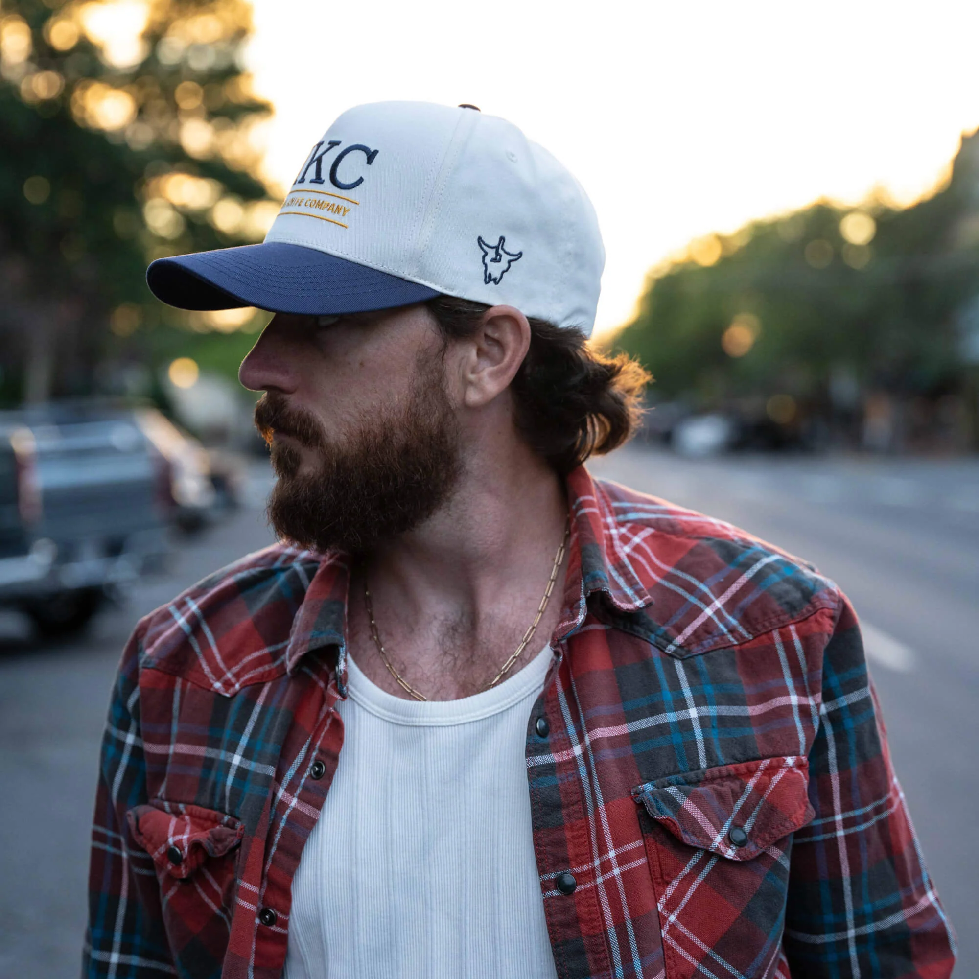 MKC UNIVERSITY HAT - IVORY/NAVY - Image 20