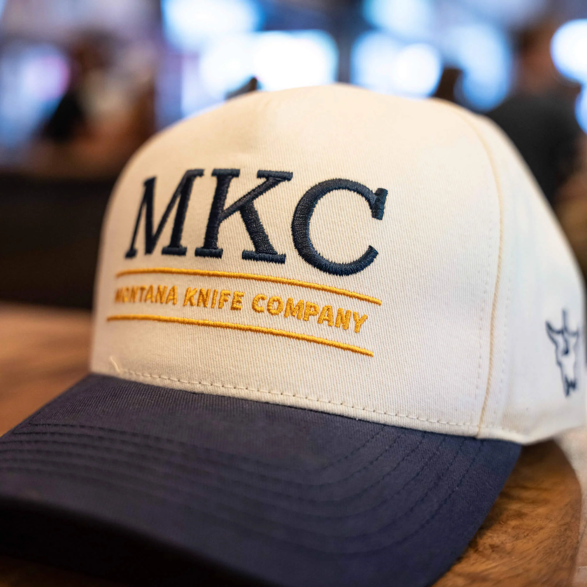 MKC UNIVERSITY HAT - IVORY/NAVY - Image 27