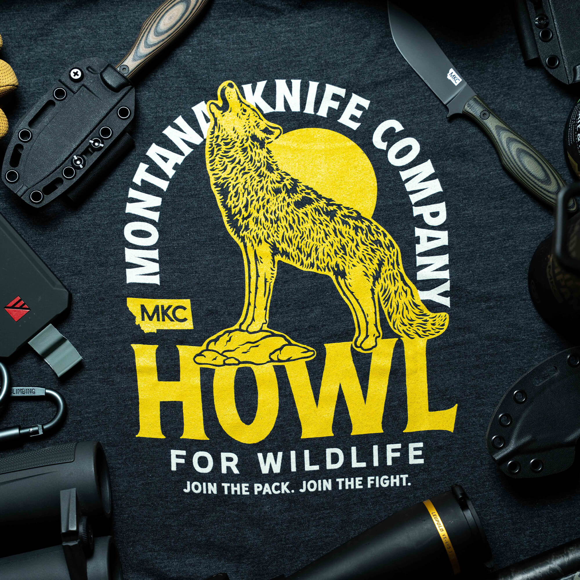 MKC x HOWL FOR WILDLIFE TEE - CHARCOAL - Image 10