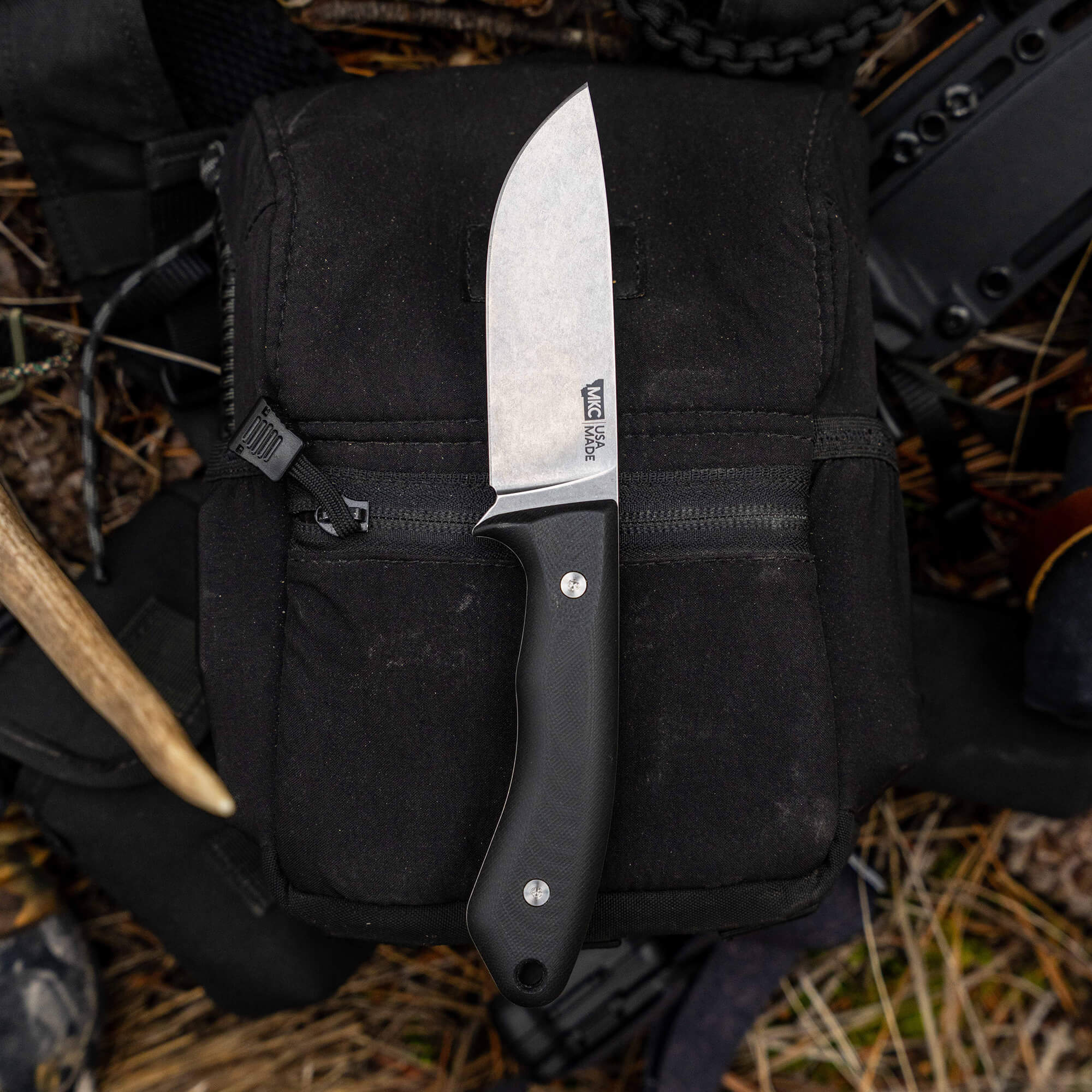 MKC MULE DEER KNIFE - BLACK - Image 6