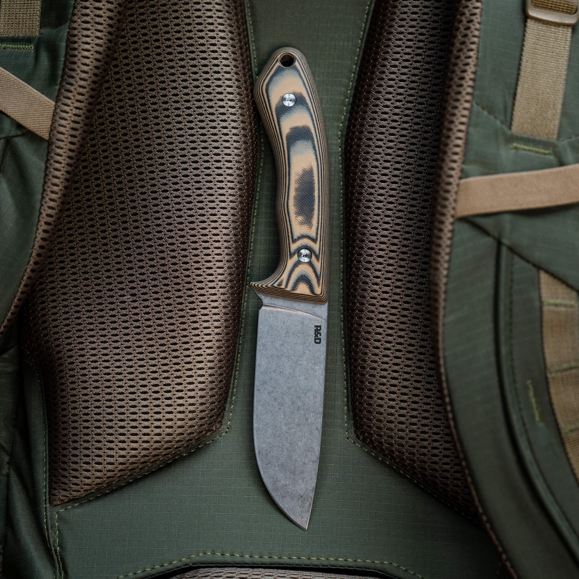 MKC MULE DEER KNIFE - TAN & BLACK - Image 8