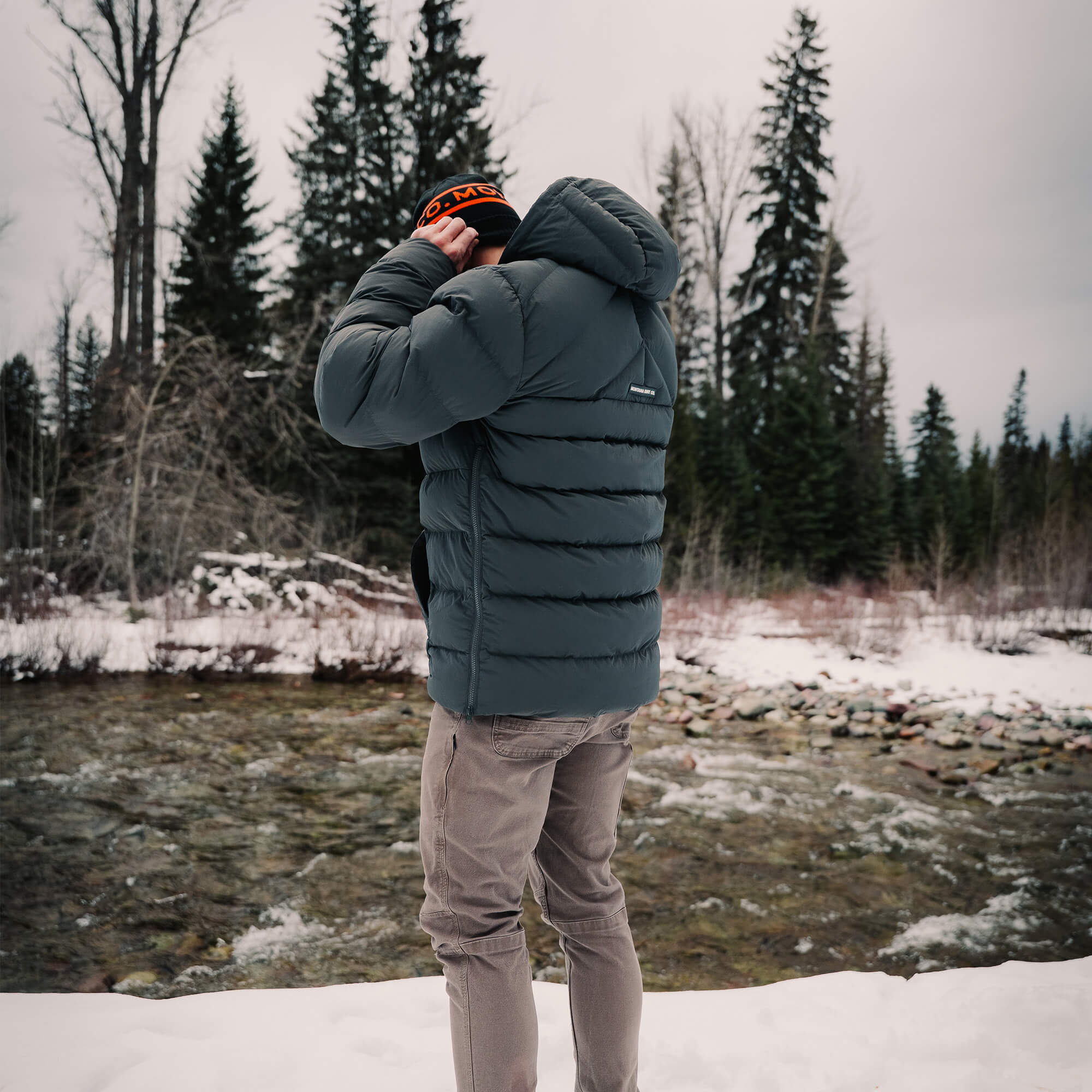 OBERLIN PULLOVER PUFFY JACKET - CHARCOAL - Image 14