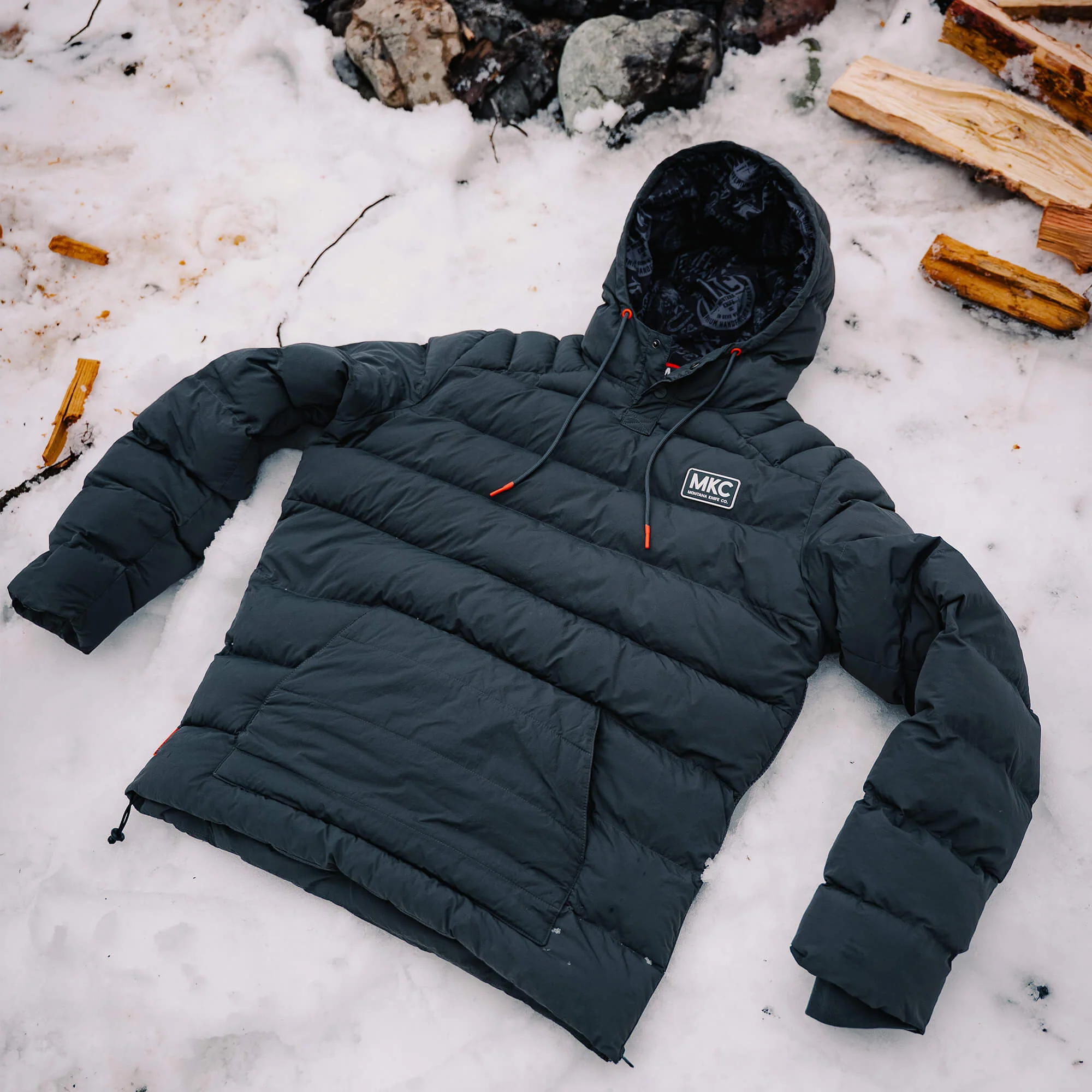 OBERLIN PULLOVER PUFFY JACKET - CHARCOAL - Image 5