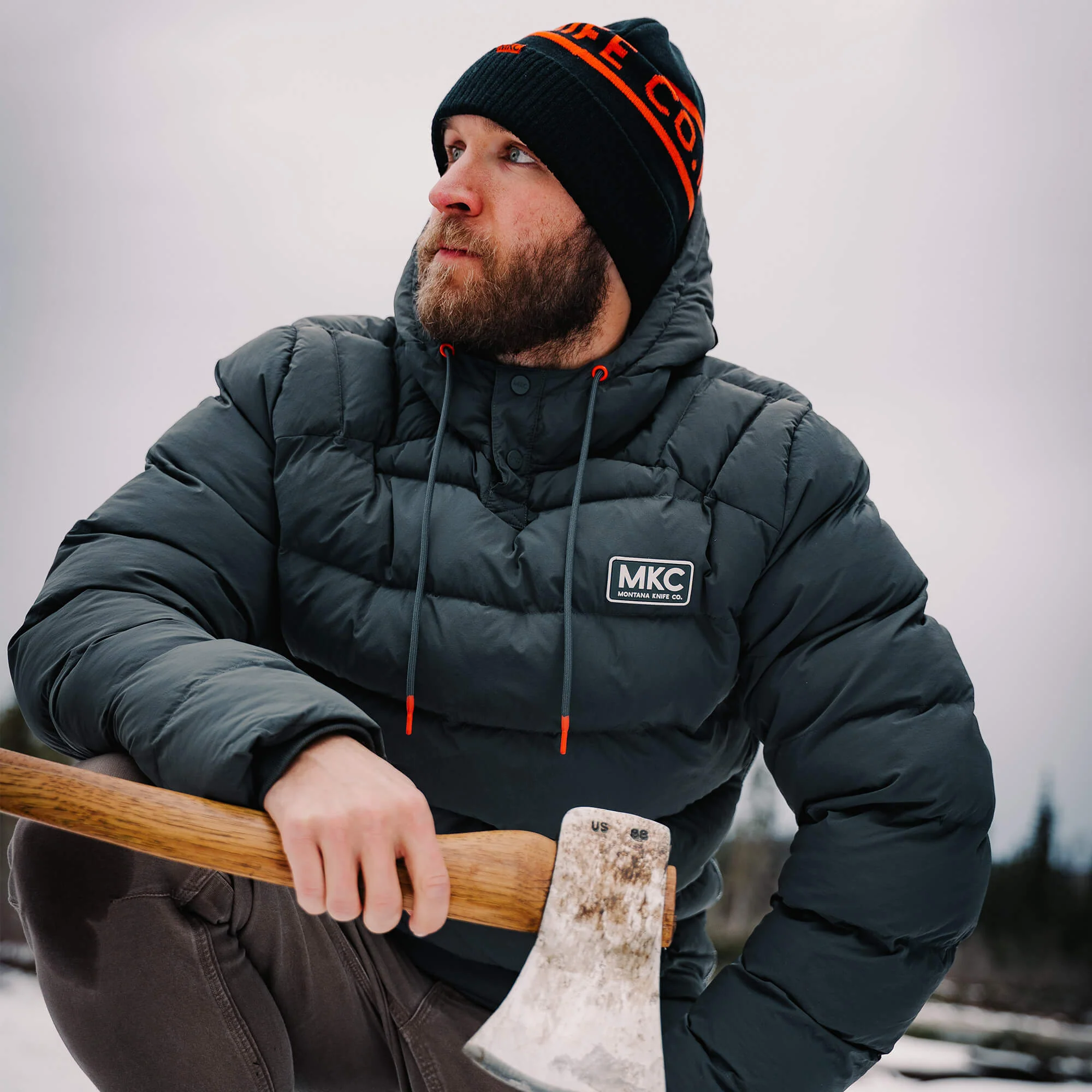 OBERLIN PULLOVER PUFFY JACKET - CHARCOAL - Image 9