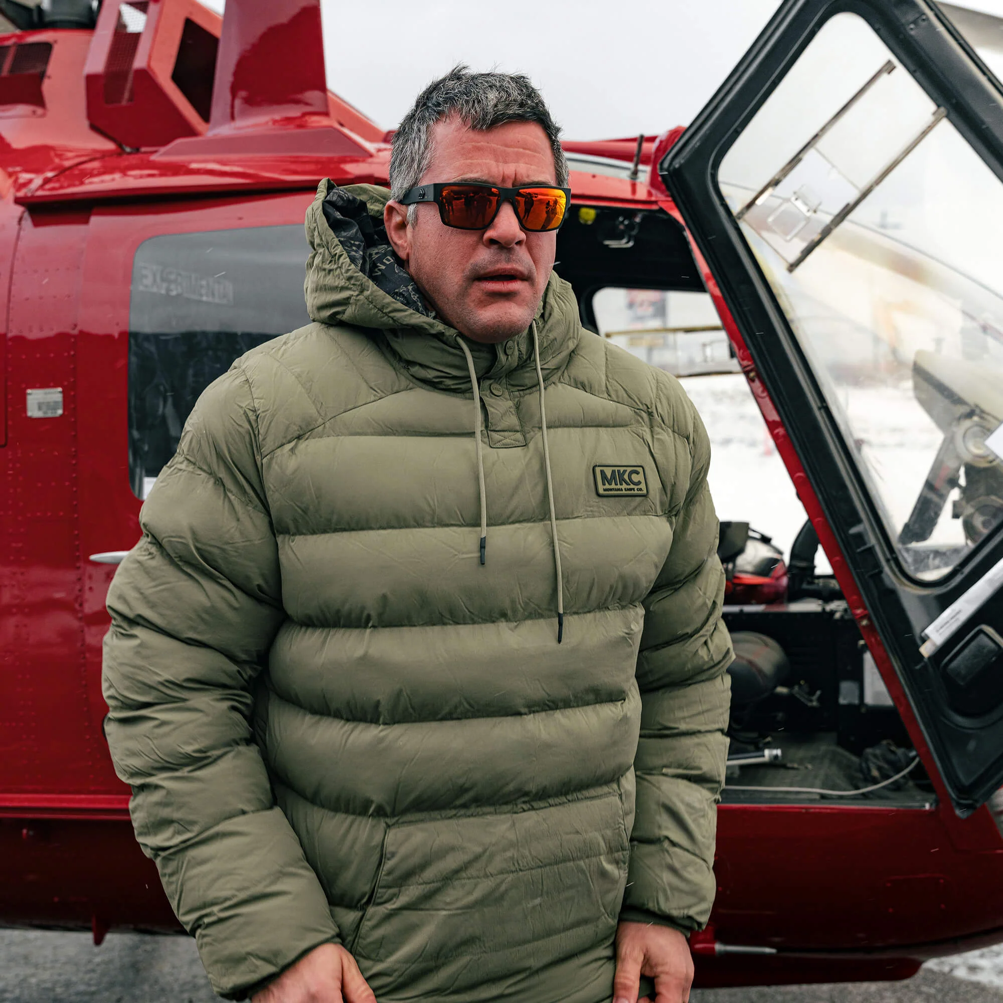 OBERLIN PULLOVER PUFFY JACKET - OLIVE - Image 19