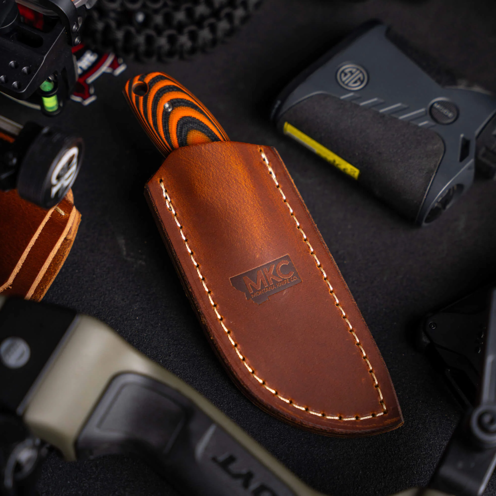 PACKOUT LEATHER SHEATH - VERTICAL BELT CARRY - Image 6