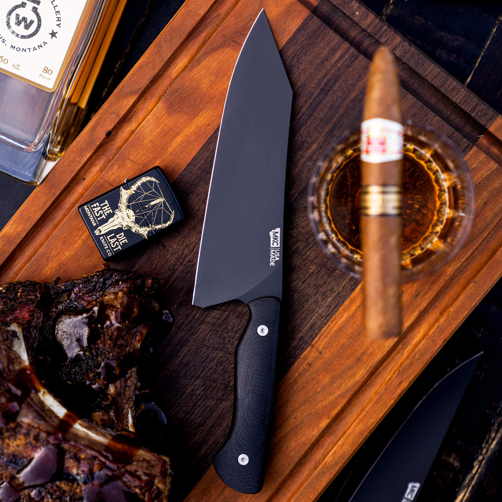 SMITH RIVER SANTOKU - BLACK - Image 11