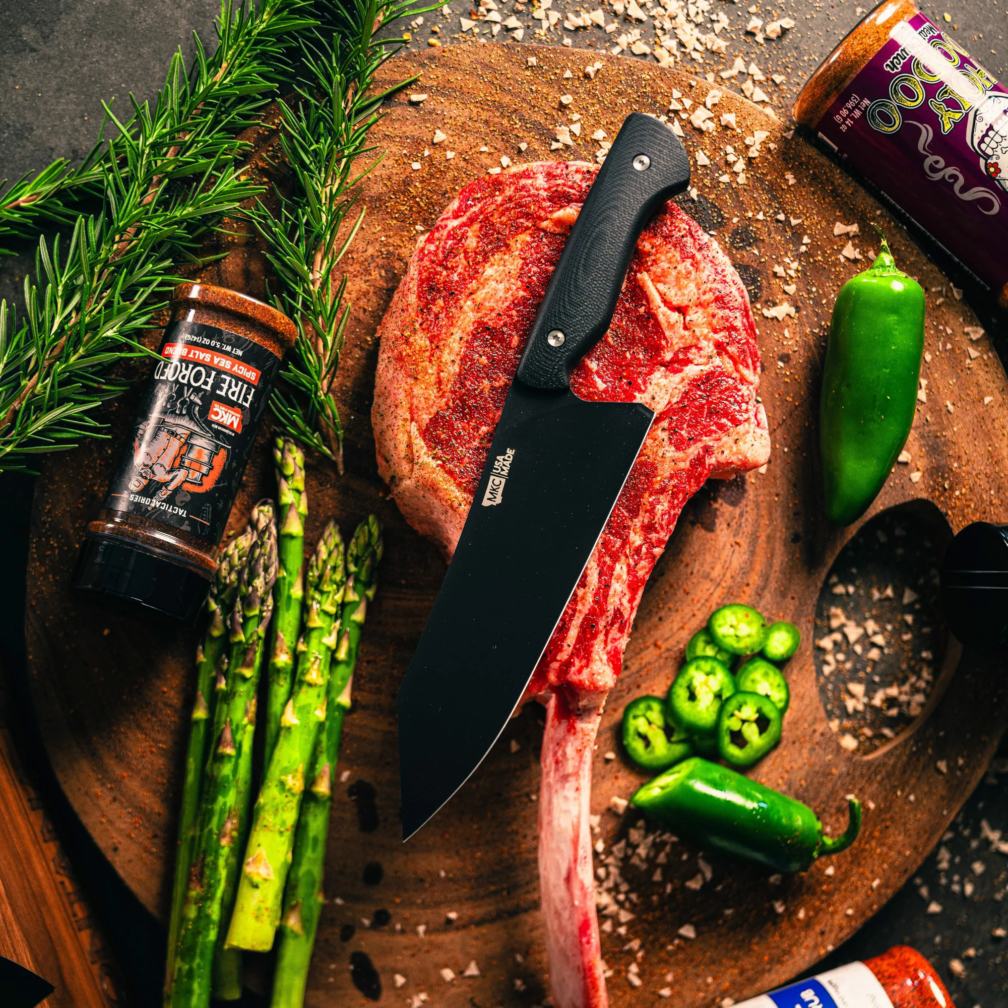 SMITH RIVER SANTOKU - BLACK - Image 13