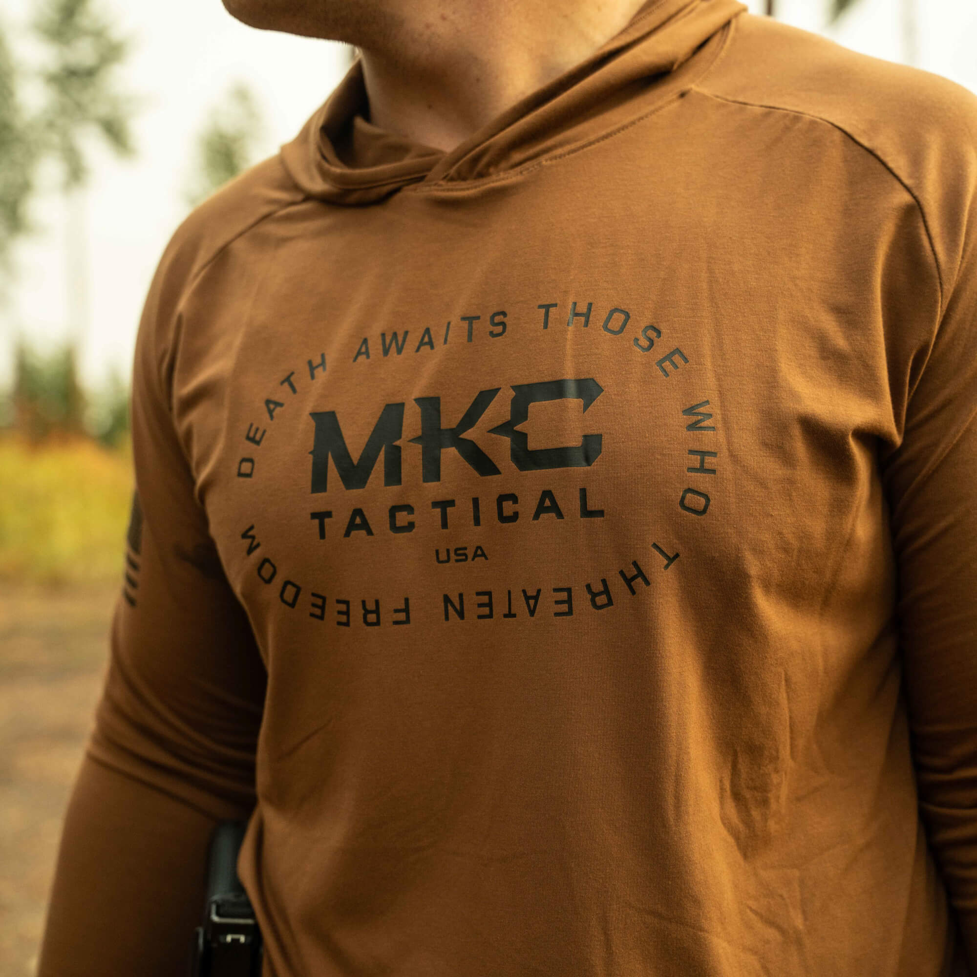 TACTICAL LIGHTWEIGHT BAMBOO HOODIE - COYOTE - Image 15