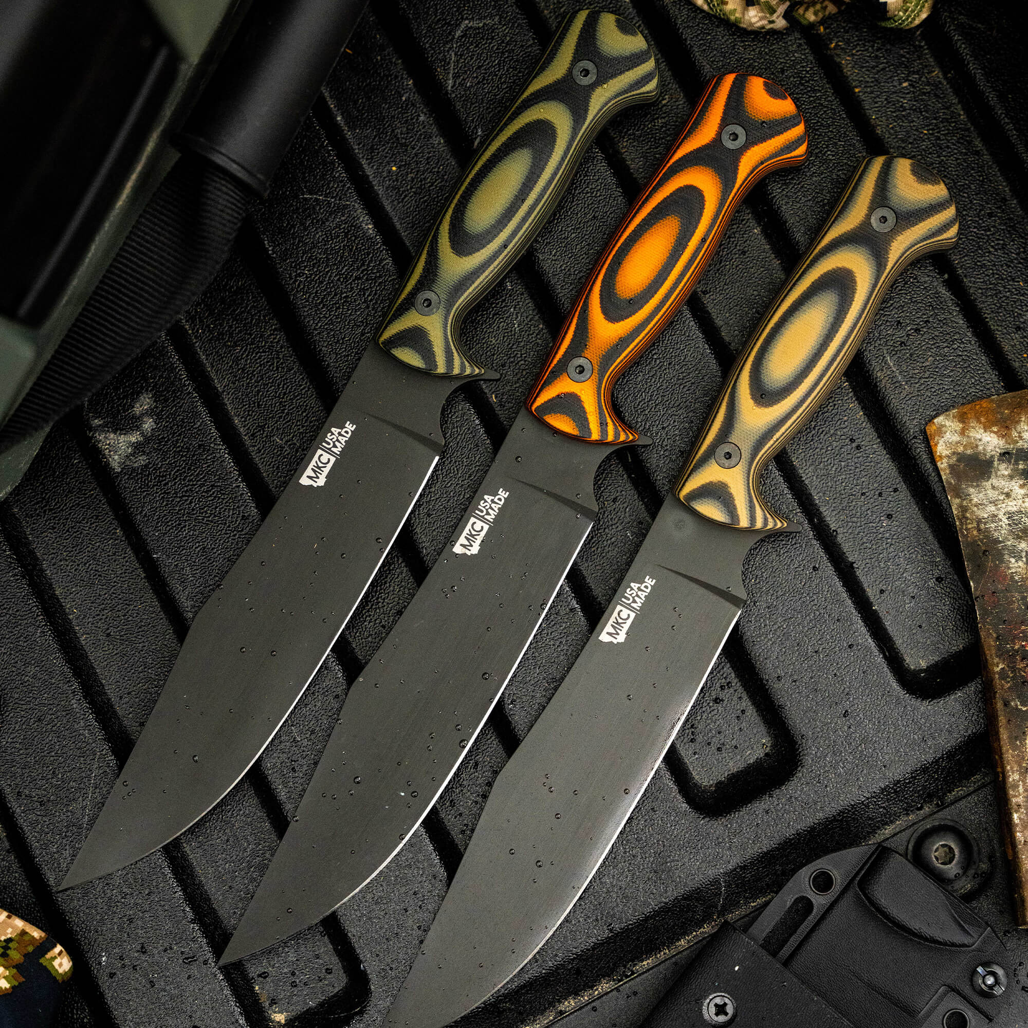 THE MARSHALL BUSHCRAFT KNIFE - GREEN & BLACK - Image 12