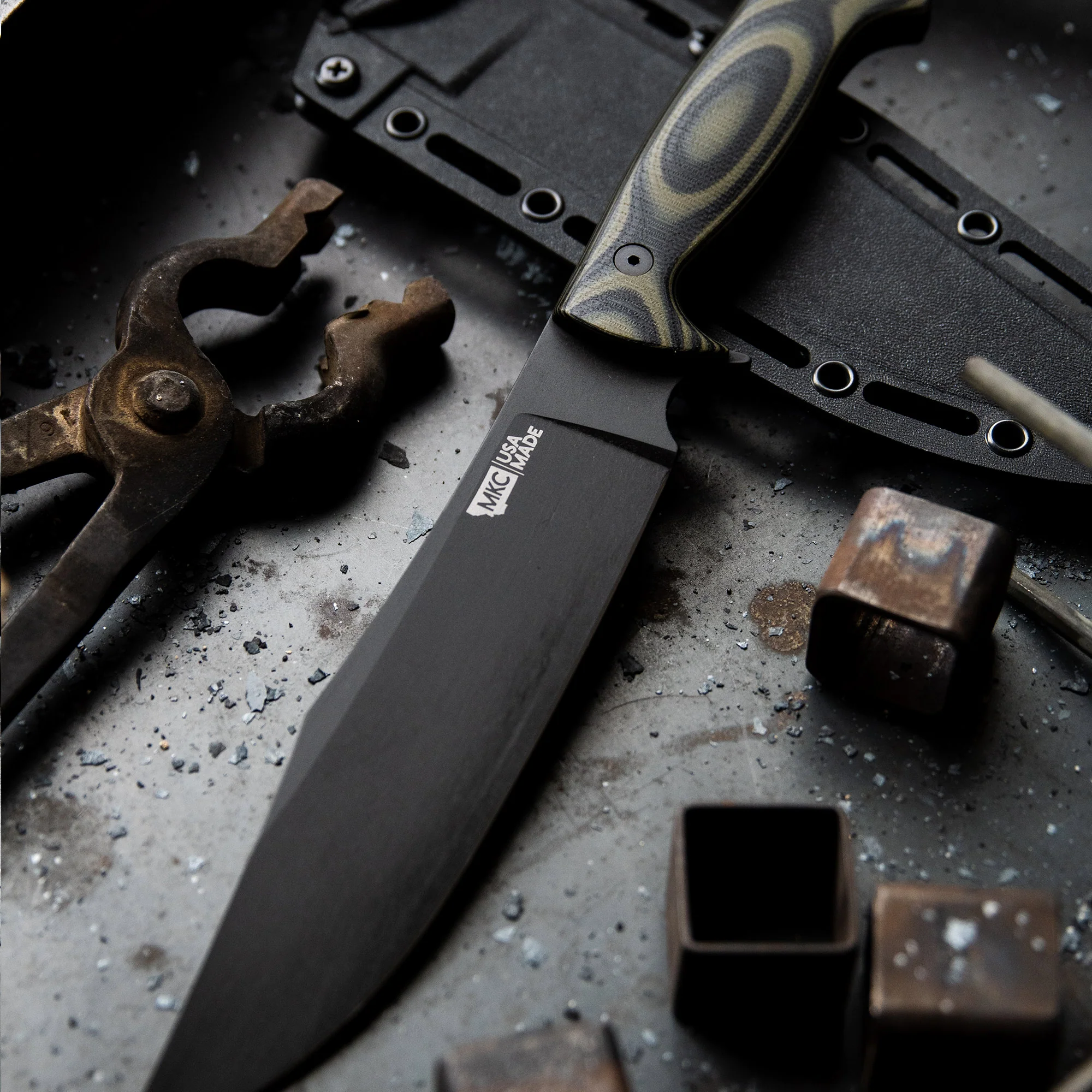 THE MARSHALL BUSHCRAFT KNIFE - GREEN & BLACK - Image 17