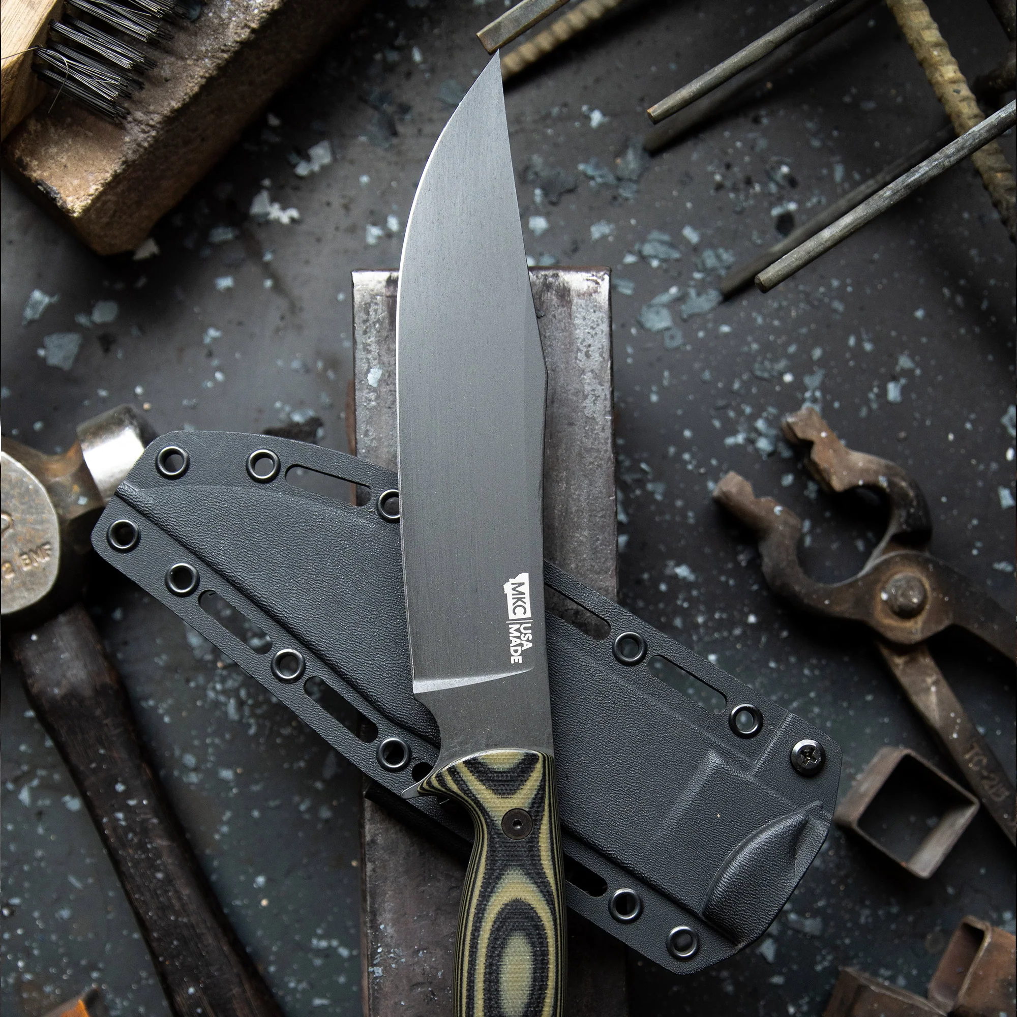 THE MARSHALL BUSHCRAFT KNIFE - GREEN & BLACK - Image 3
