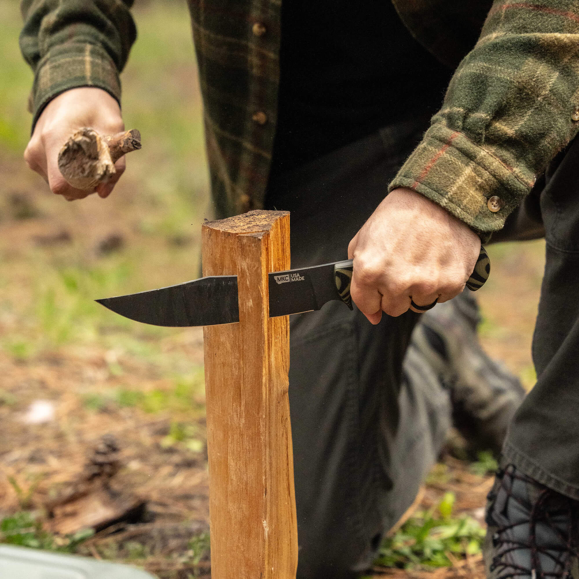 THE MARSHALL BUSHCRAFT KNIFE - GREEN & BLACK - Image 7