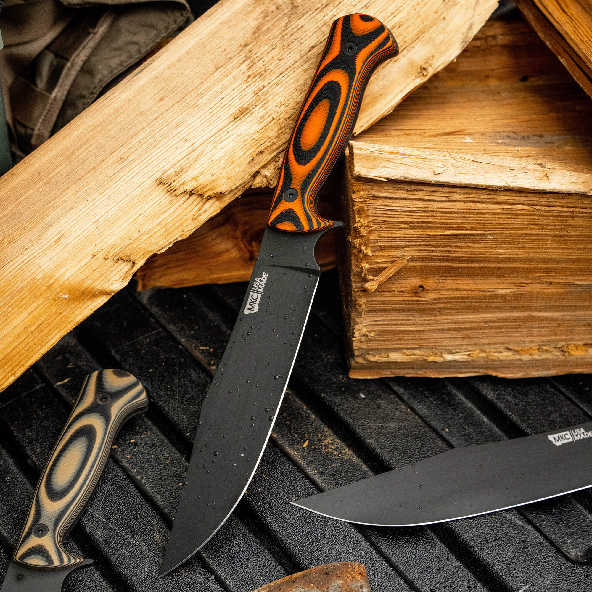 THE MARSHALL BUSHCRAFT KNIFE - ORANGE & BLACK - Image 7