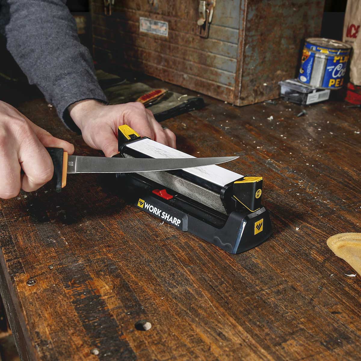 WORK SHARP - BENCHSTONE KNIFE SHARPENER™ WITH TRI-BRASIVE AND PIVOT-RESPONSE™ - Image 4